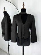 Elowen Tailored Scarf Blazer