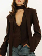 Elowen Tailored Scarf Blazer