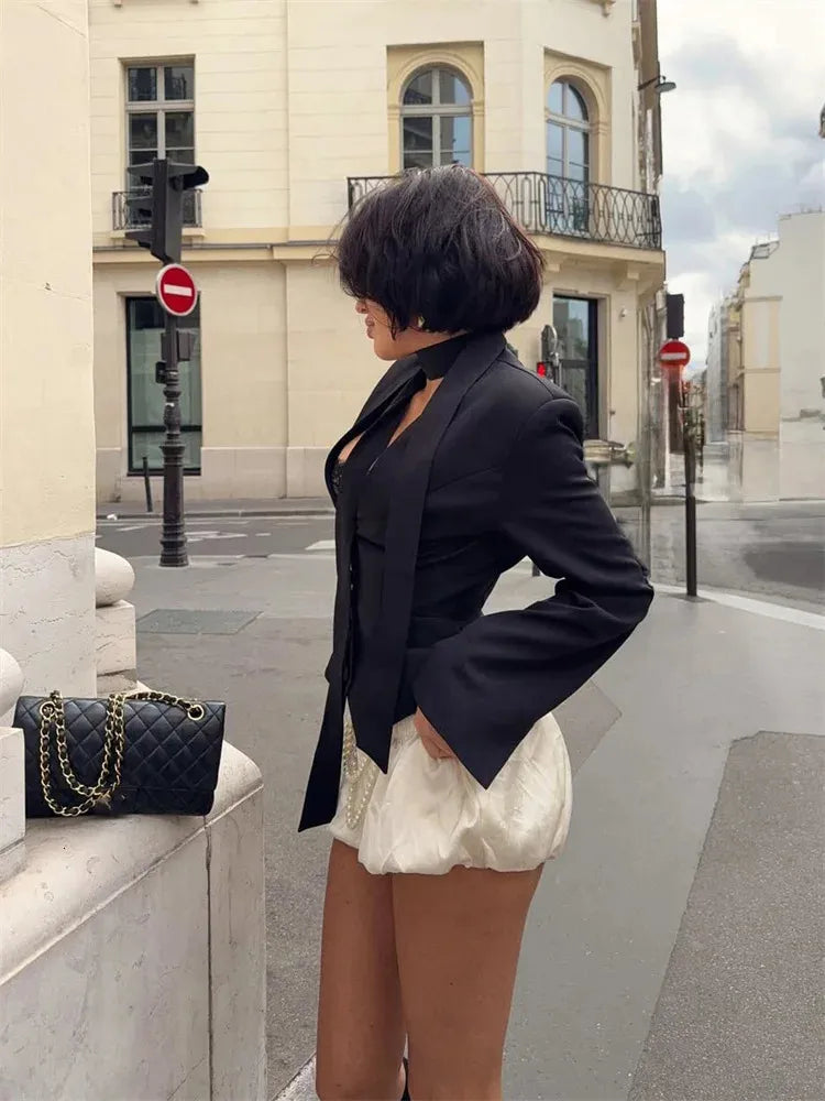 Elowen Tailored Scarf Blazer