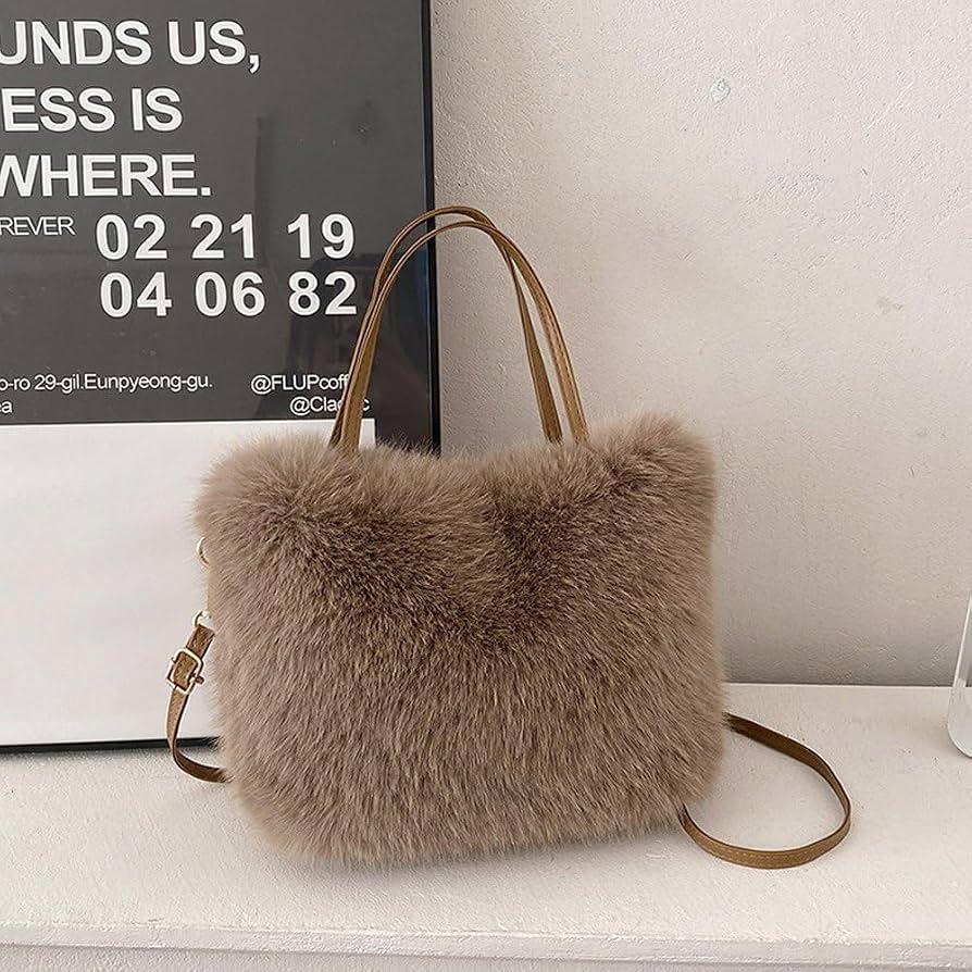 Maricar Faux Fur Crossbody Bag