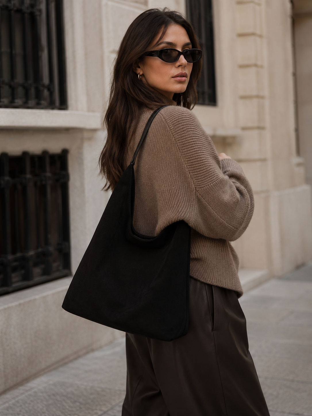 Sienna Suede Tote Bag
