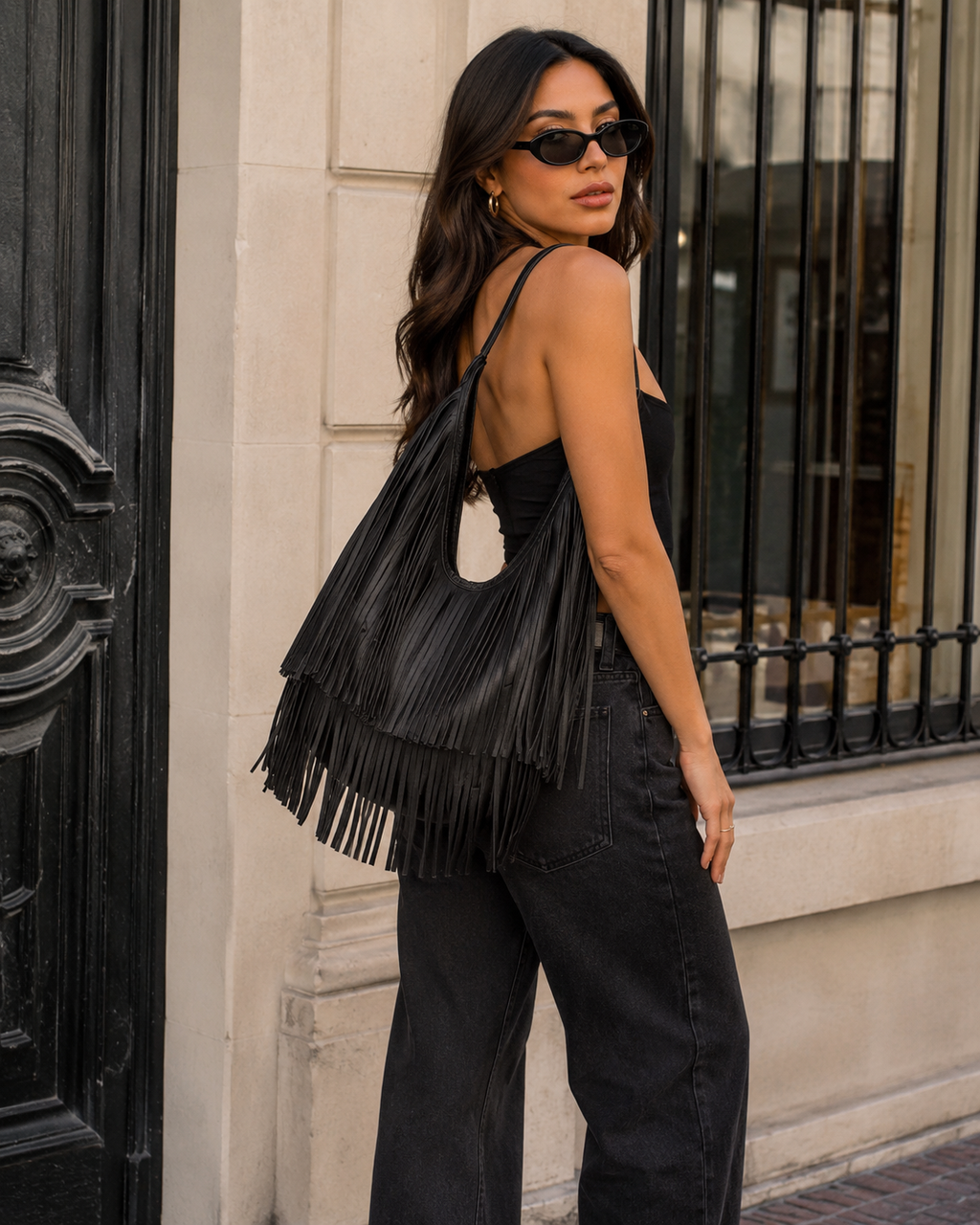 Sorelle Fringe Shoulder Bag
