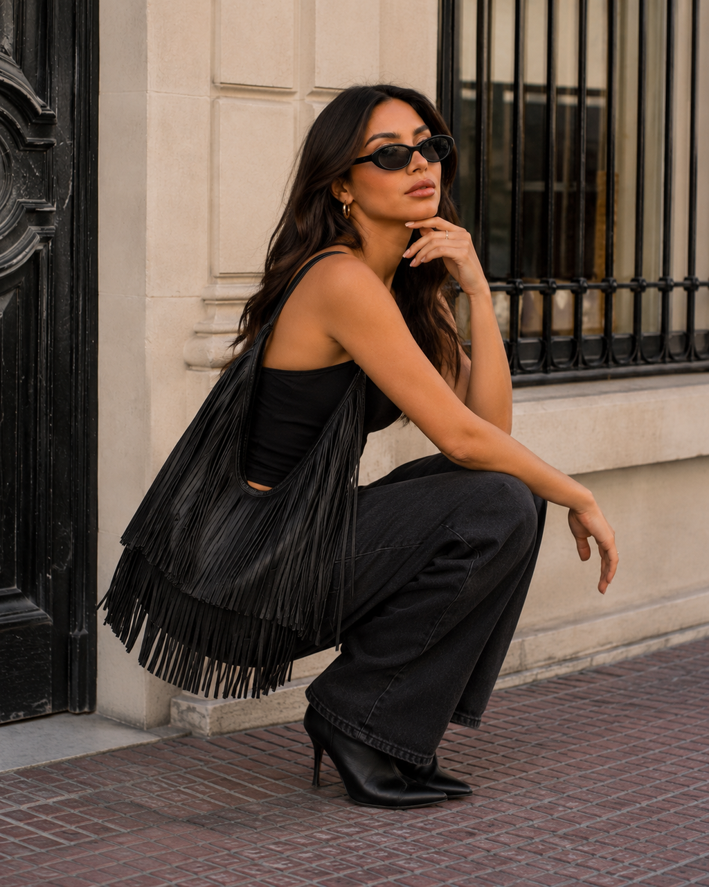 Sorelle Fringe Shoulder Bag