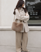 Maricar Faux Fur Crossbody Bag