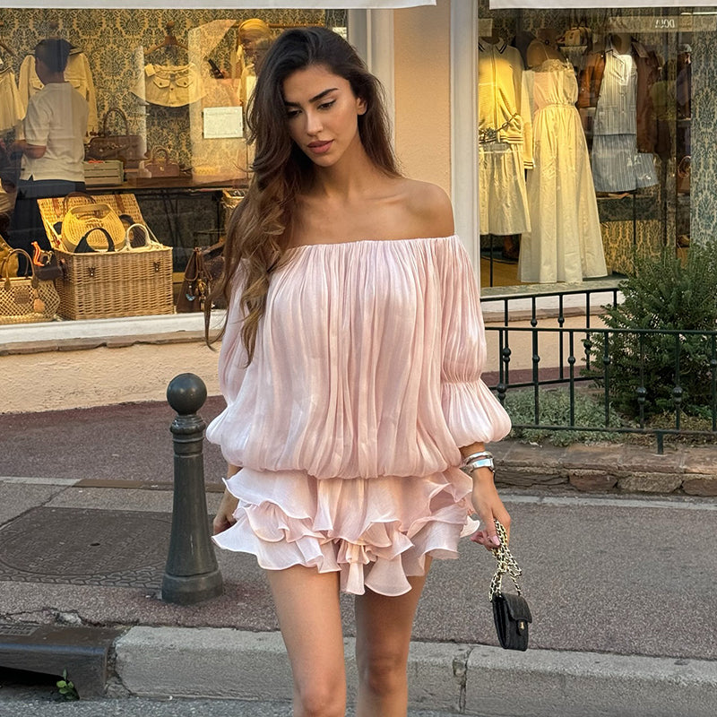 Rosalie Étoile Off-Shoulder Mini Dress