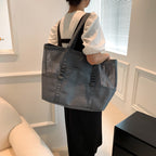 Harper Canvas Mesh Tote Bag