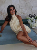 Solene Halter Neck Mini Dress