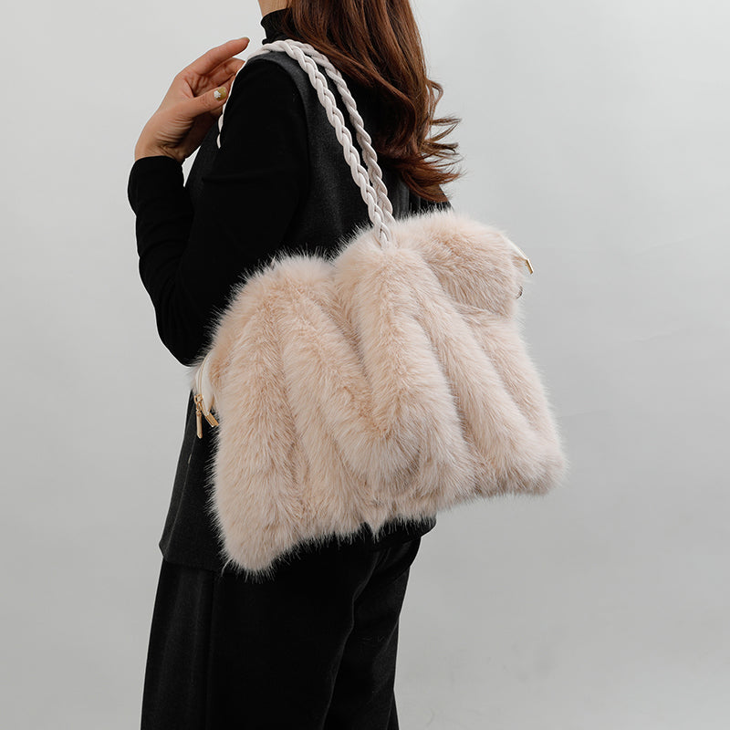 Loreen Faux Fur Tote Bag