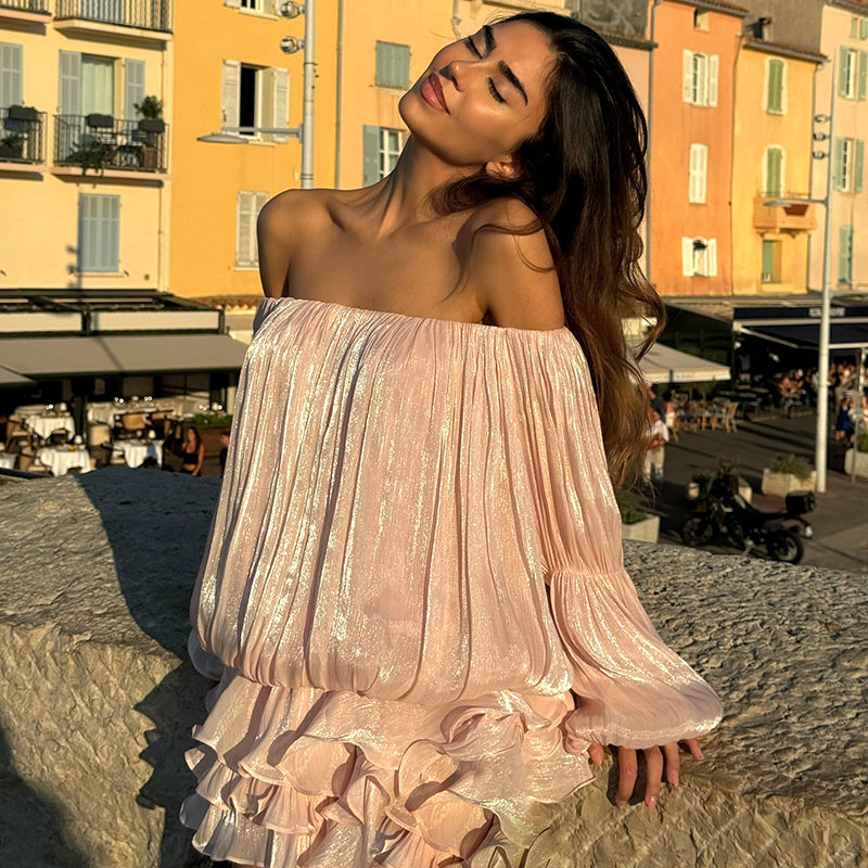 Rosalie Étoile Off-Shoulder Mini Dress