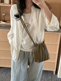 Lily Pleated Mini Crossbody Bag