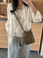 Lily Pleated Mini Crossbody Bag