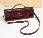 Bianca Croc-Embossed Leather Bag