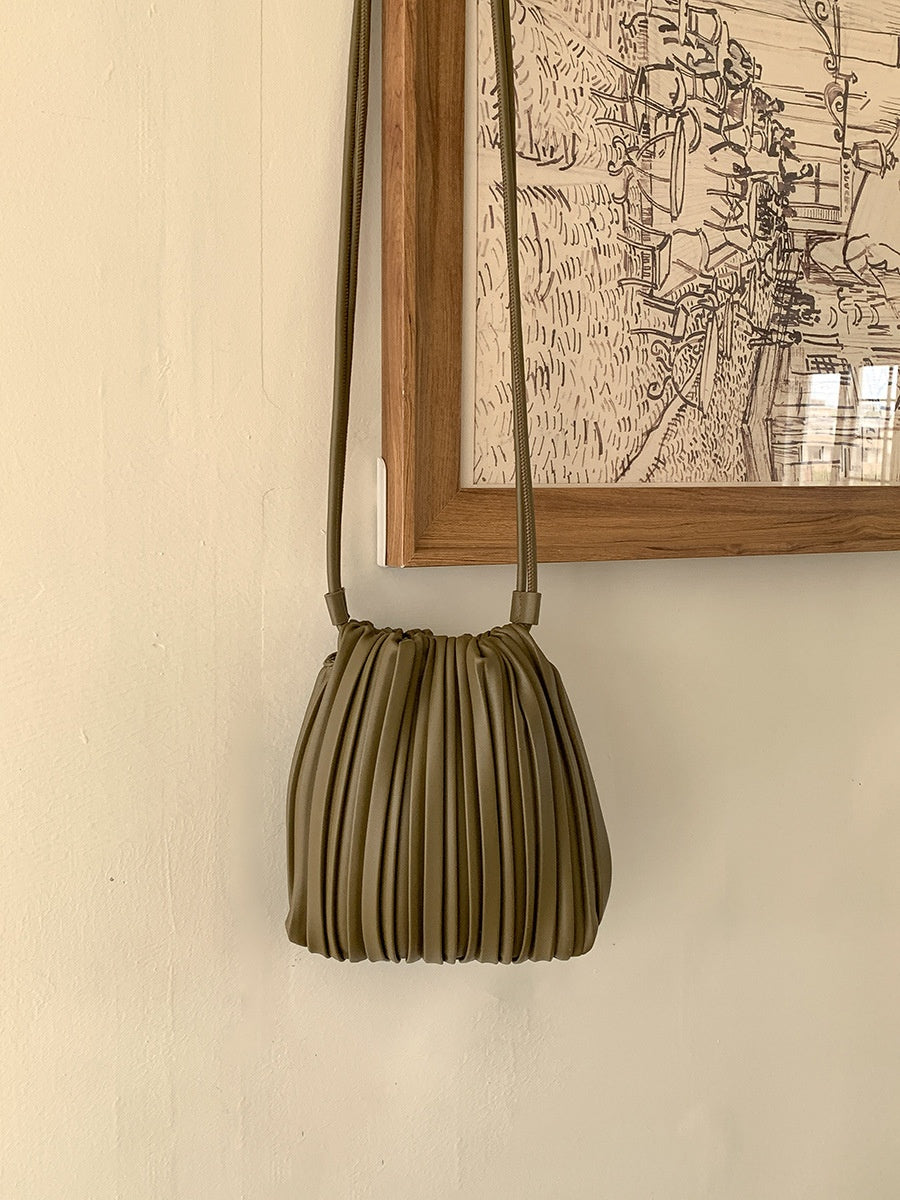 Lily Pleated Mini Crossbody Bag