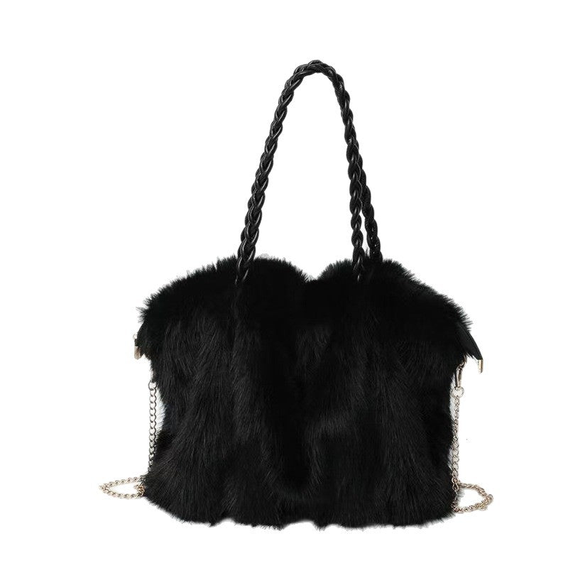 Loreen Faux Fur Tote Bag
