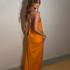 Verona Sequin Halter Maxi Gown