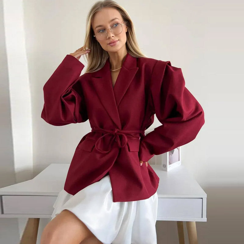 Valeria Belted Statement Blazer