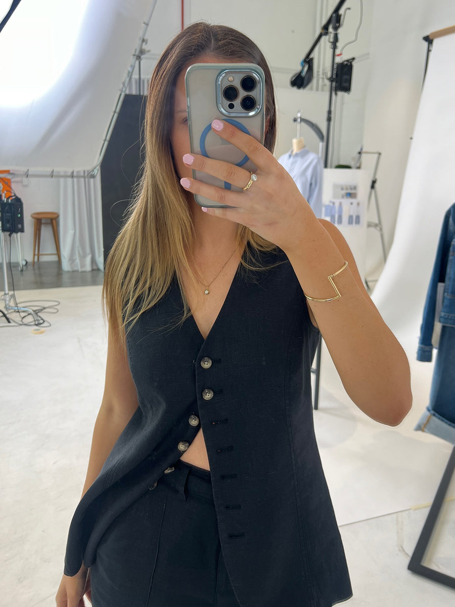 Amara Tailored Vest & Shorts Set