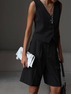Bianca Tailored Vest & Bermuda Shorts Set