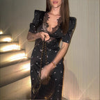 Diana Puff Sleeve Lace Dress