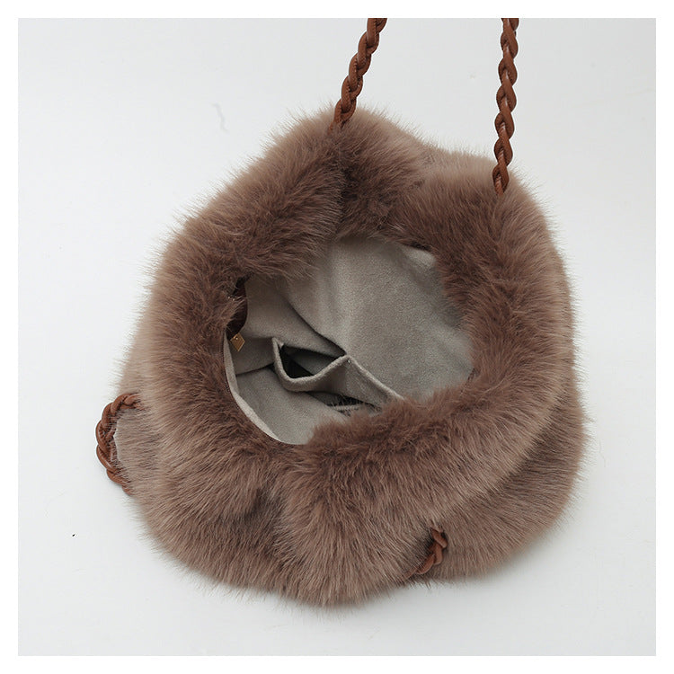 Loreen Faux Fur Tote Bag