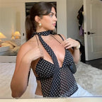Valentina Polka Dot Halter Top