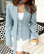 Elowen Tailored Scarf Blazer