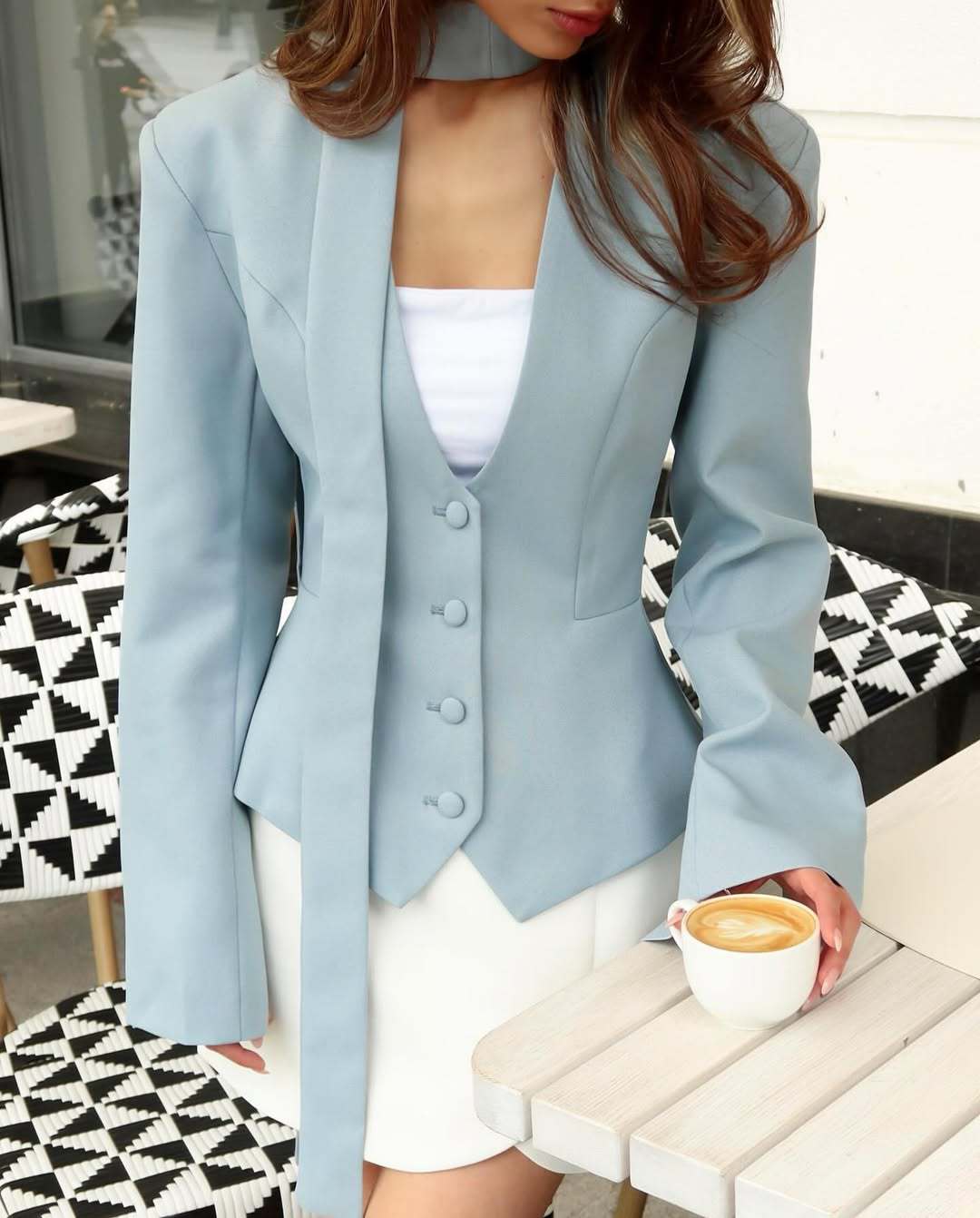 Elowen Tailored Scarf Blazer