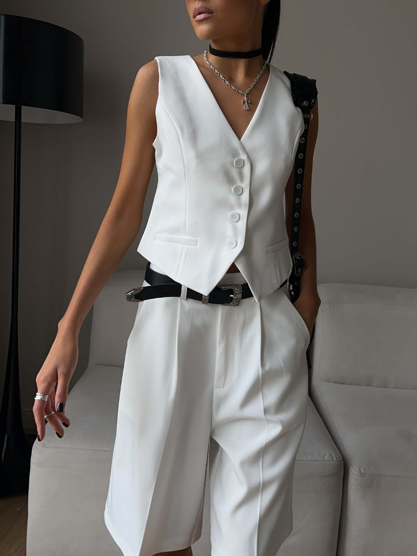 Bianca Tailored Vest & Bermuda Shorts Set
