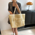 Harper Canvas Mesh Tote Bag
