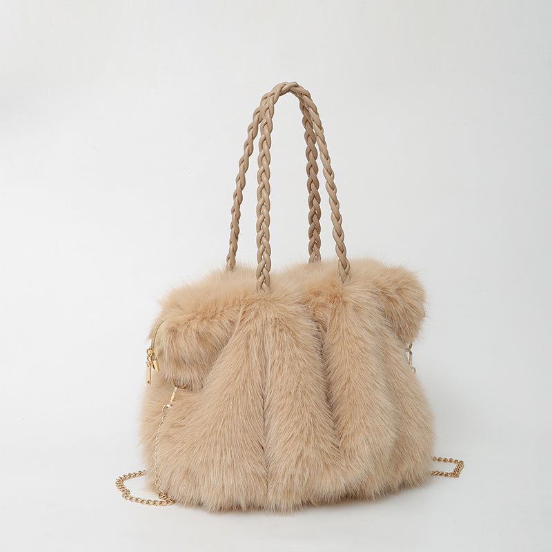 Loreen Faux Fur Tote Bag