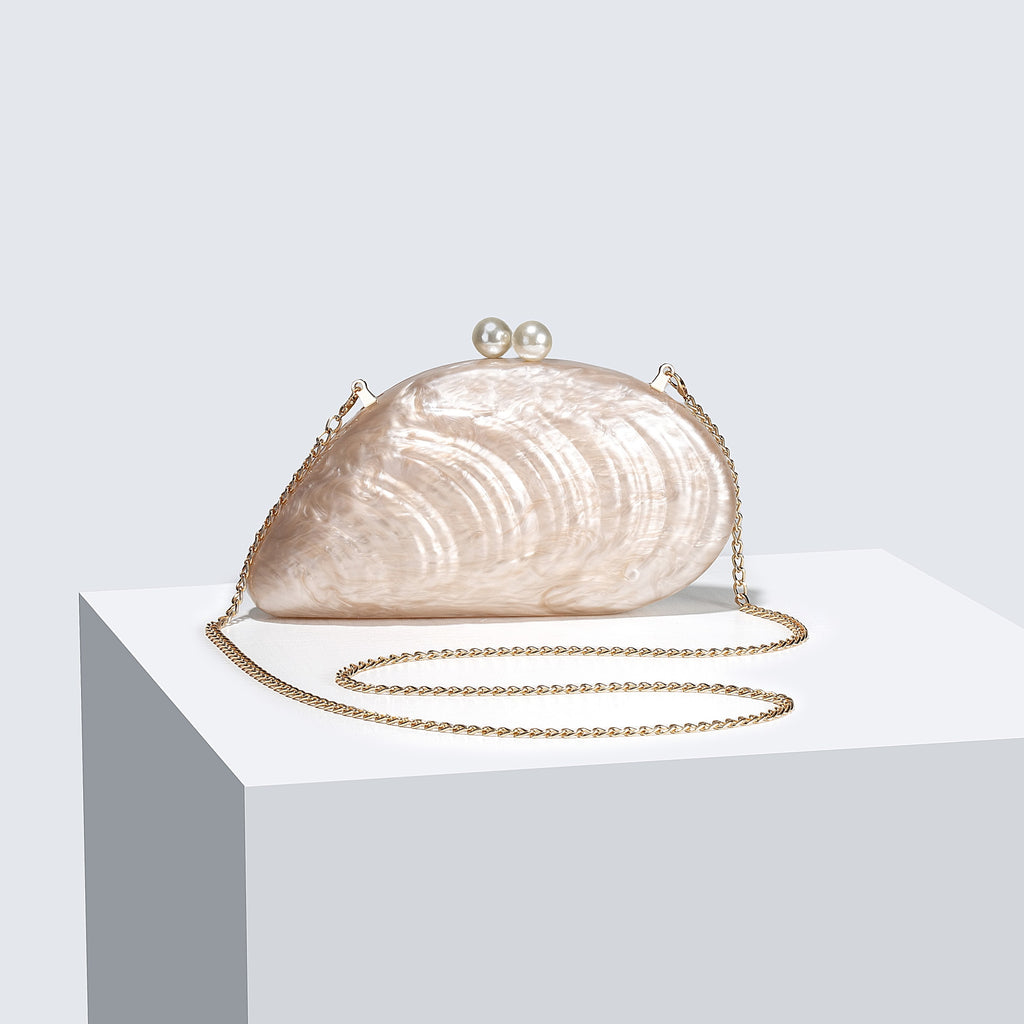 Valentina Shell-Shaped Clutch Purse