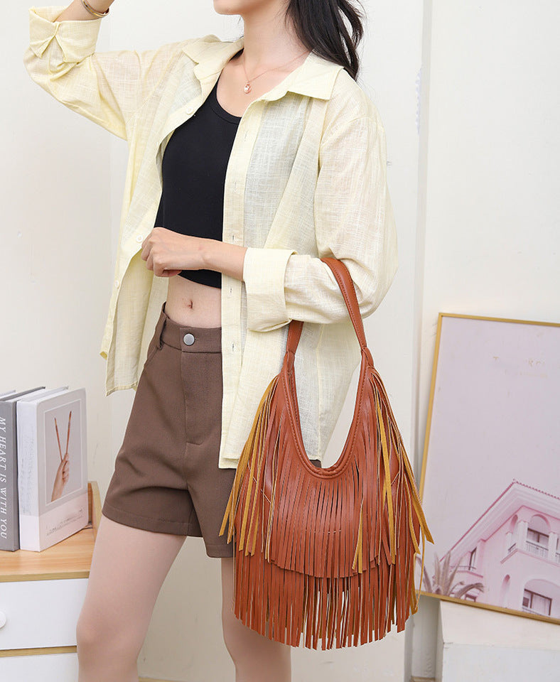 Sorelle Fringe Shoulder Bag