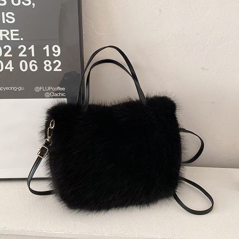 Maricar Faux Fur Crossbody Bag