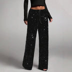 Celeste Sequin Wide-Leg Trousers