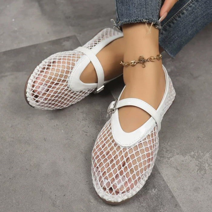 Rebecca Mesh Ballet Flats