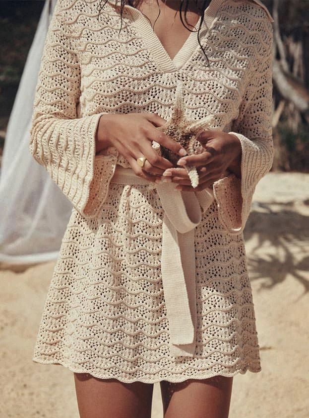 Sienna Crochet Mini Dress