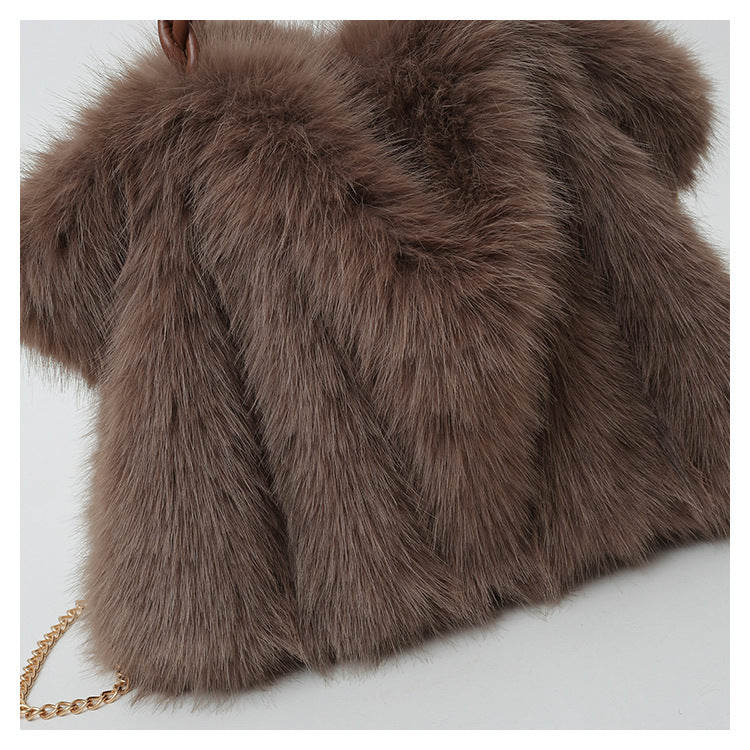 Loreen Faux Fur Tote Bag