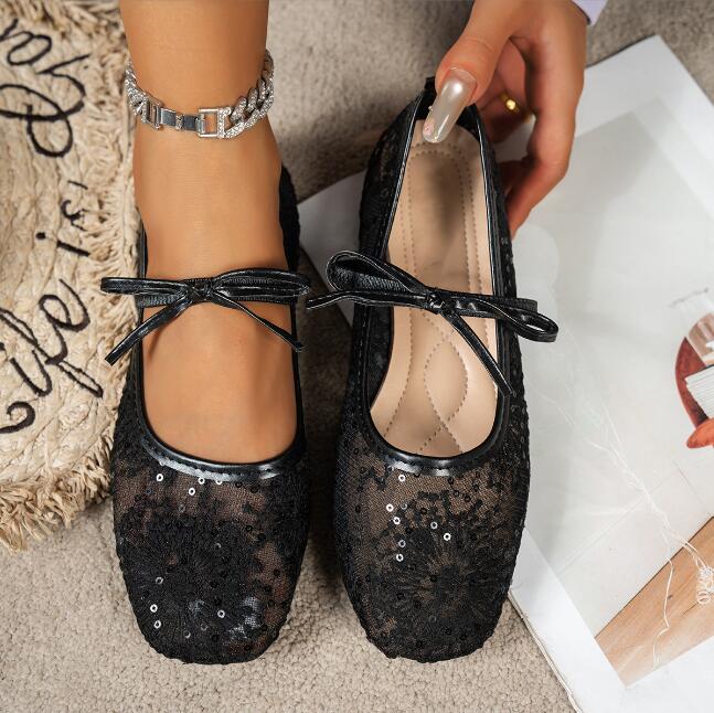 Élodie Lace Ballet Flats