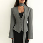 Elowen Tailored Scarf Blazer