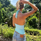 Bella Halter Backless Tie Camisole