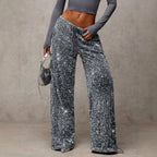 Celeste Sequin Wide-Leg Trousers