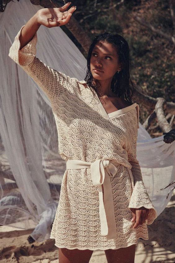 Sienna Crochet Mini Dress