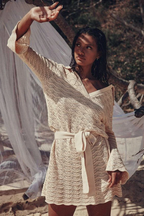 Sienna Crochet Mini Dress