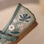 Fleur Embroidered Ballet Flats