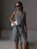 Bianca Tailored Vest & Bermuda Shorts Set