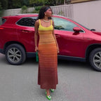 Solara Sunset Knit Maxi Dress