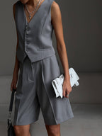 Bianca Tailored Vest & Bermuda Shorts Set