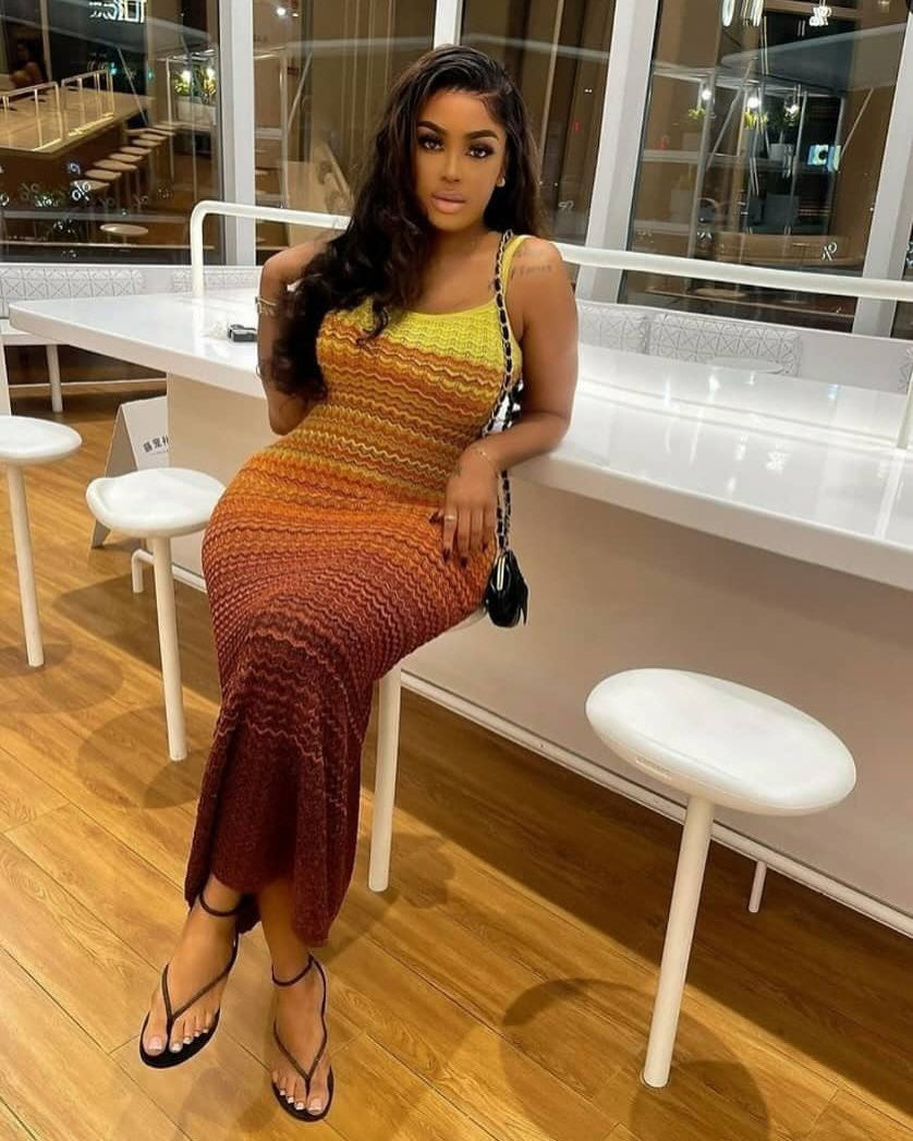 Solara Sunset Knit Maxi Dress