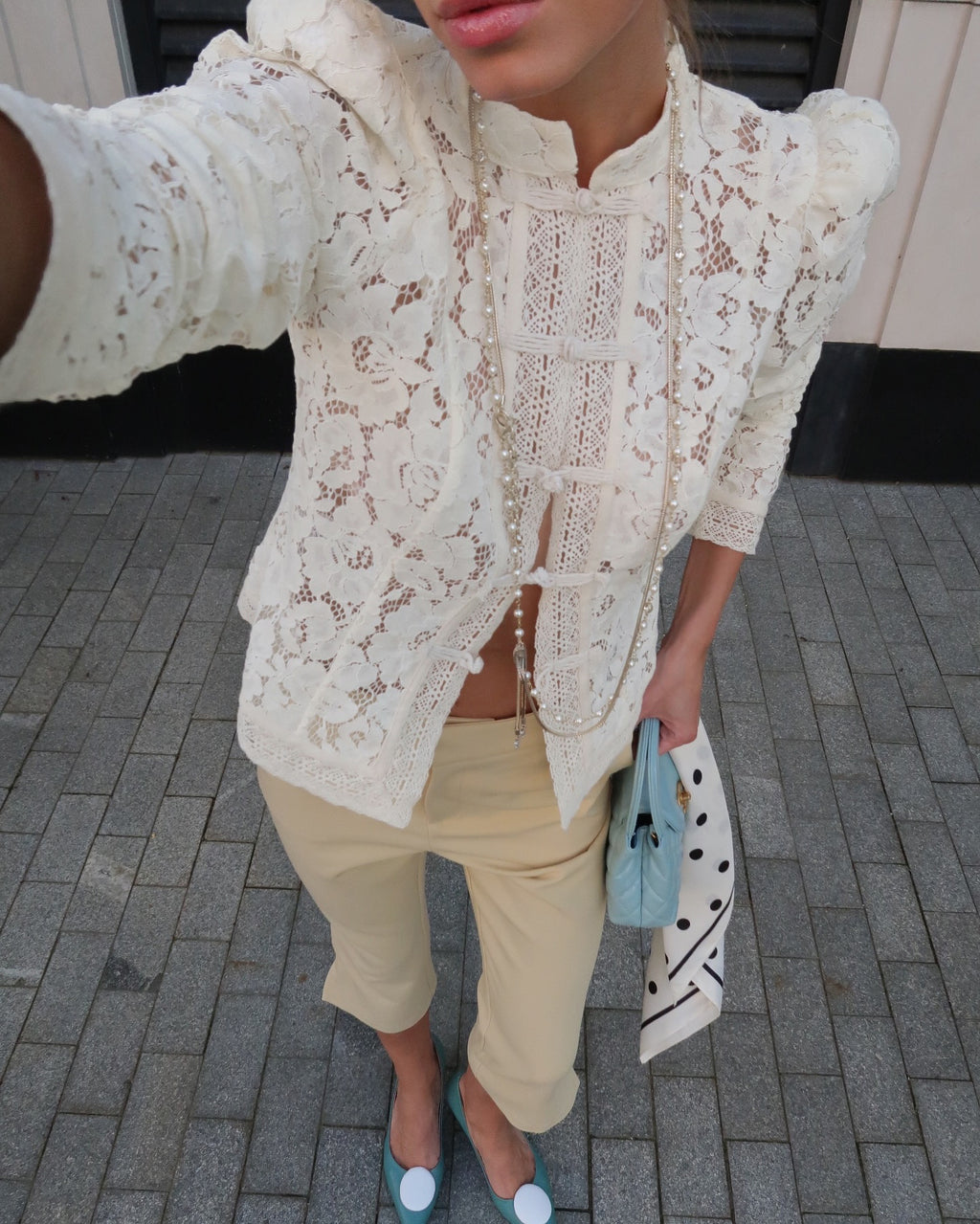 Claire Elegant Lace Blouse
