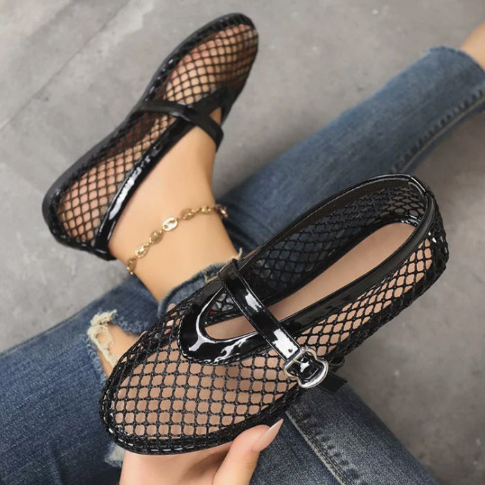 Rebecca Mesh Ballet Flats